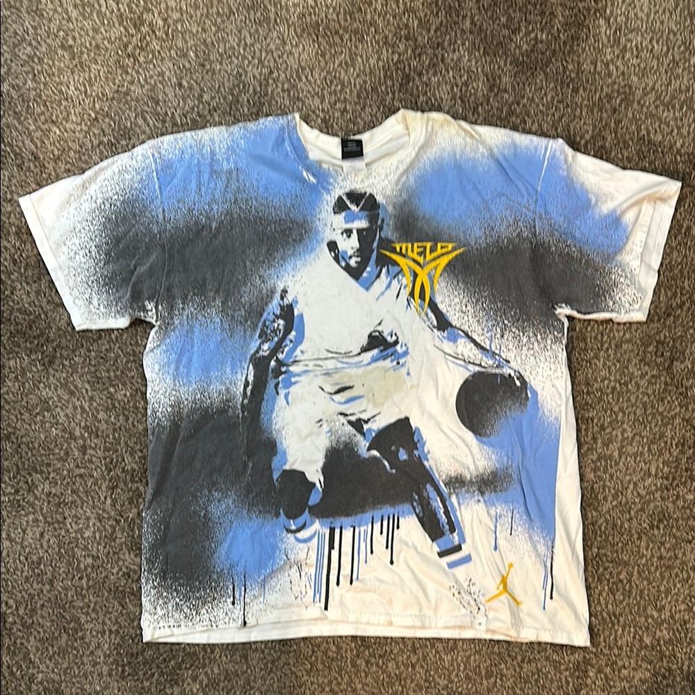 Jordan x Carmelo Anthony tee - Blue Black and white